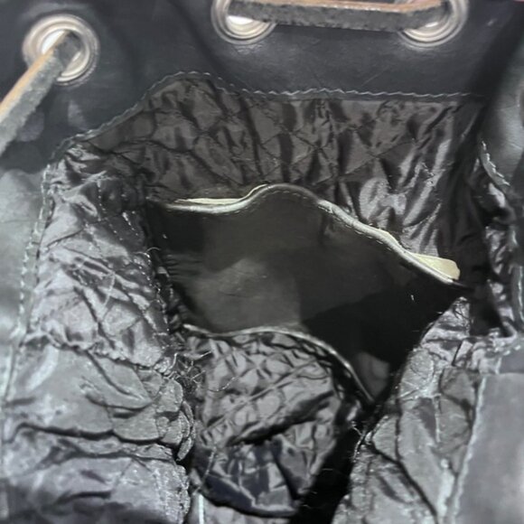 Vintage 90s Rugby NorthAmerica Luxury Thick bucket bag black - Picture 10 of 15